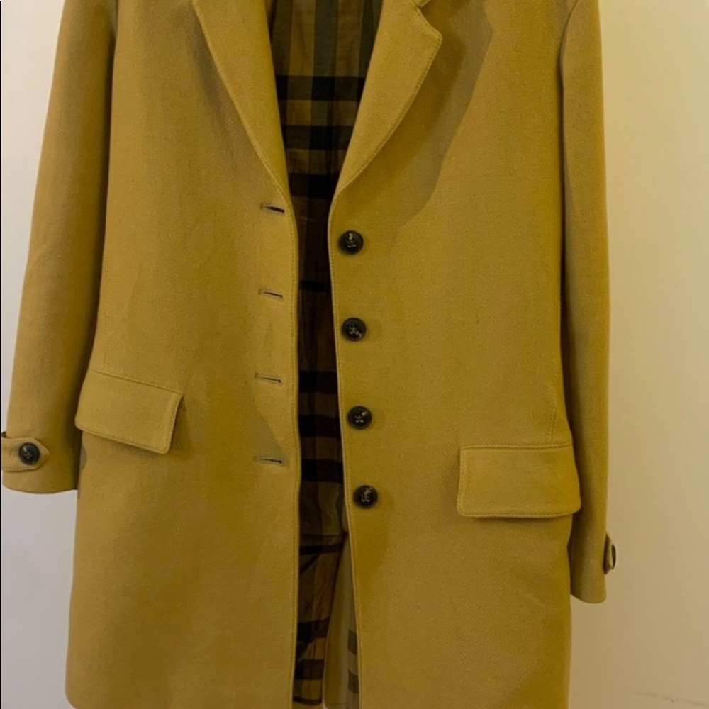Burberry long jacket size small.